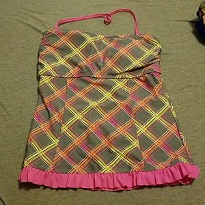 SO/Kohl's - Bathing suit top - pink and gray